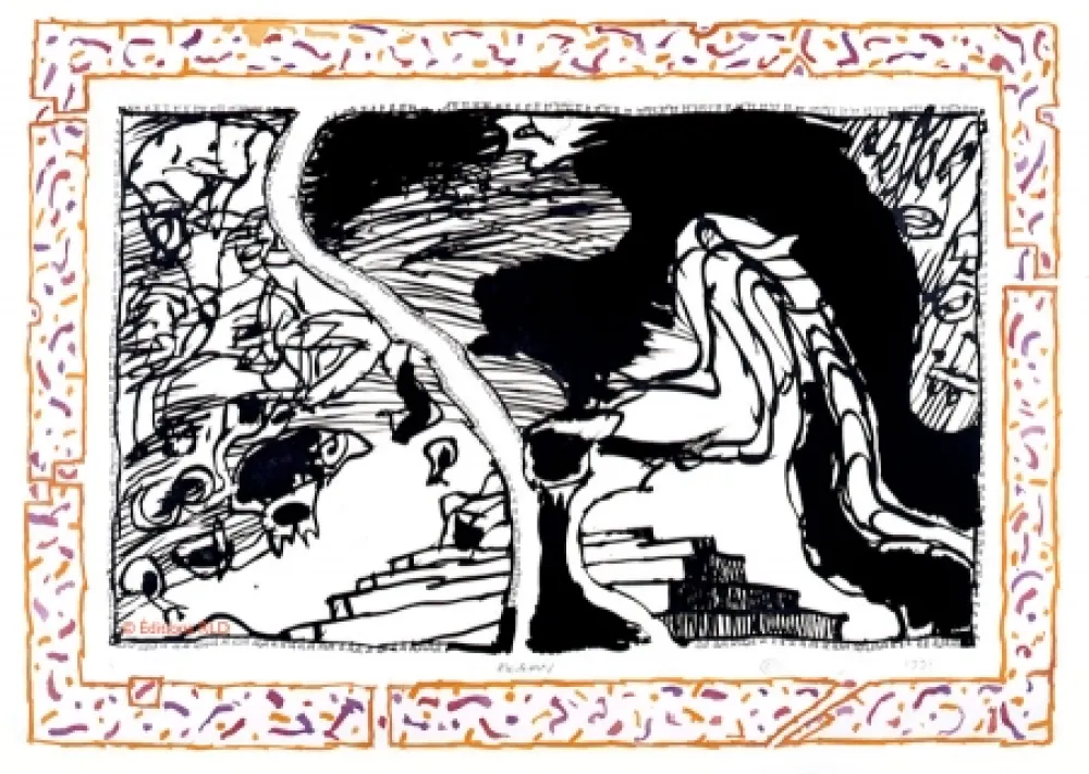 エッチングと　アクチアント Alechinsky - Sans l'écorce C