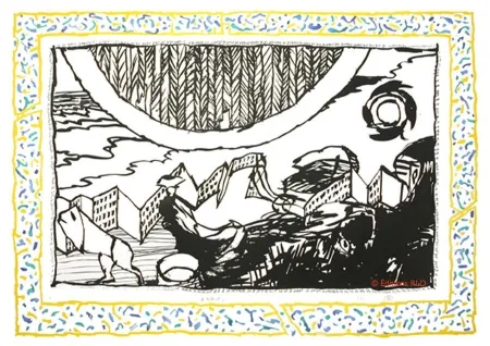 エッチングと　アクチアント Alechinsky - Sans l'écorce D