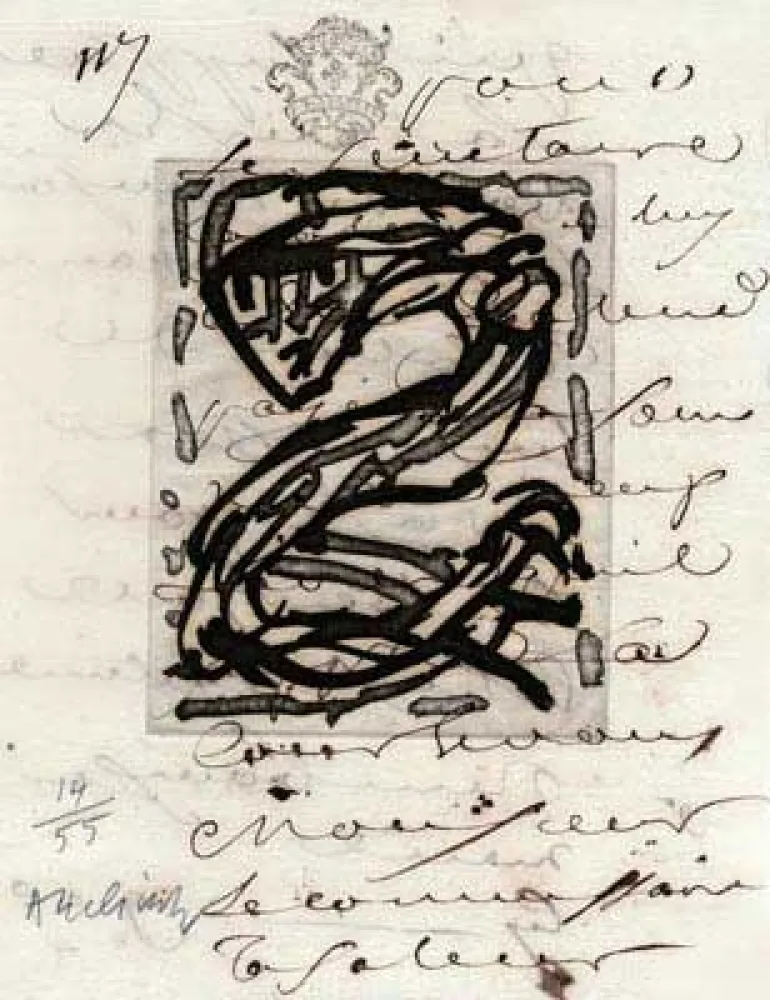 彫版 Alechinsky - Sans Nouvelles