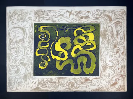 エッチング Alechinsky - Sans sonnette