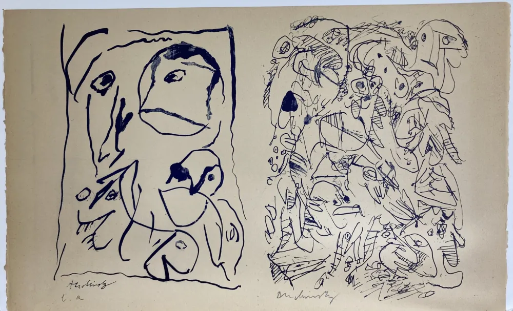 リトグラフ Alechinsky - Sans titre. 