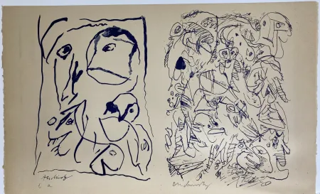 リトグラフ Alechinsky - Sans titre. 