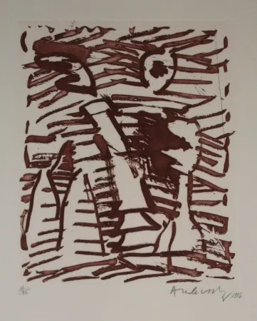 エッチングと　アクチアント Alechinsky - Sans titre
