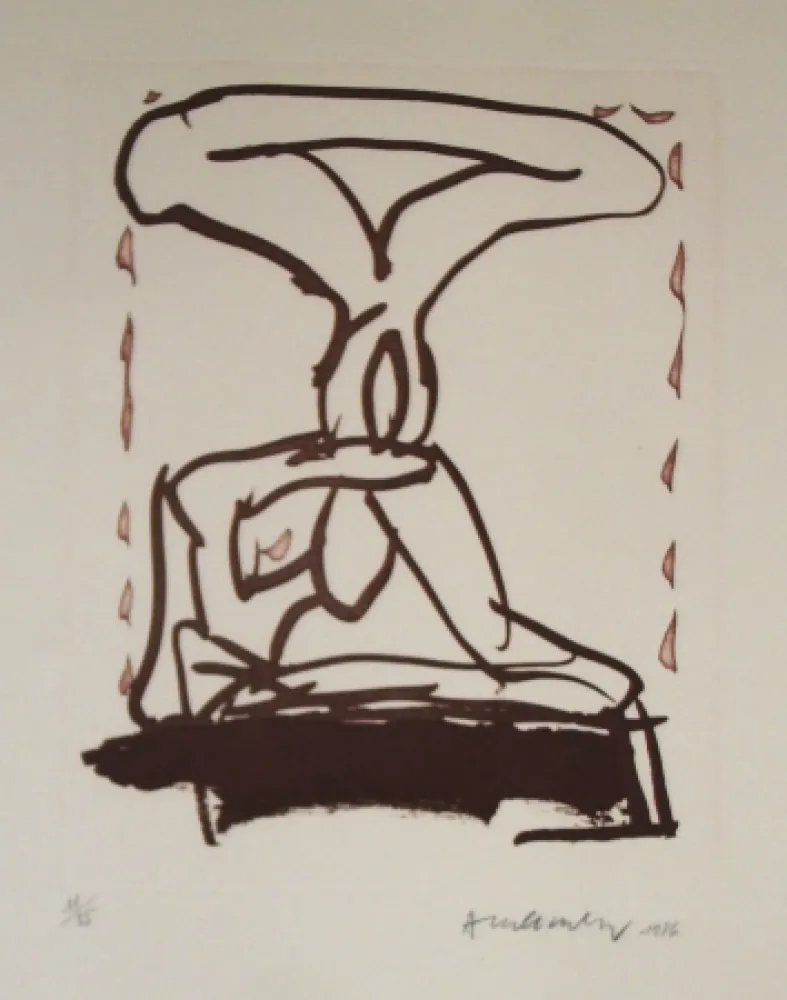 エッチングと　アクチアント Alechinsky - Sans titre