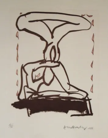 エッチングと　アクチアント Alechinsky - Sans titre