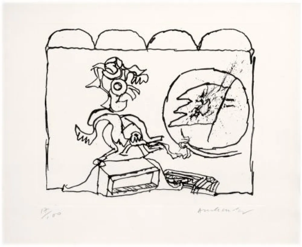 エッチング Alechinsky - Sans titre