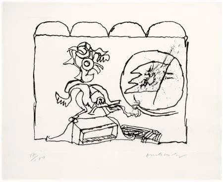 エッチング Alechinsky - Sans titre