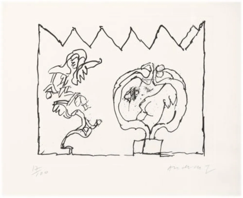エッチング Alechinsky - Sans titre