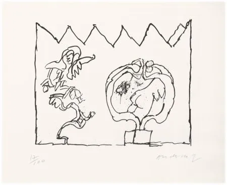 エッチング Alechinsky - Sans titre