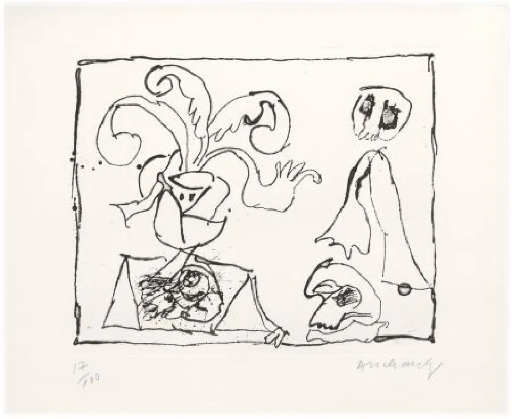 エッチング Alechinsky - Sans titre