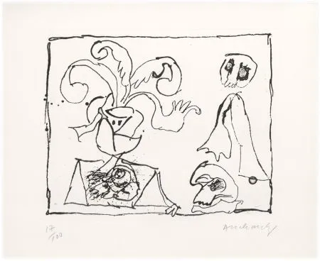 エッチング Alechinsky - Sans titre