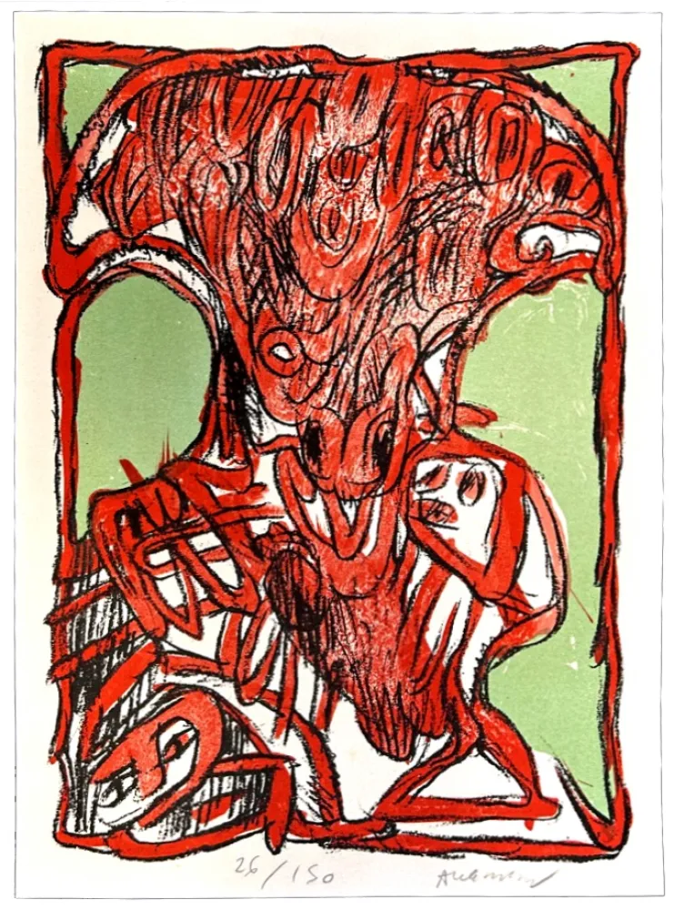 リトグラフ Alechinsky - Schismes 2