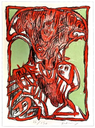 リトグラフ Alechinsky - Schismes 2