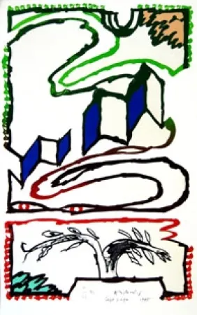 リトグラフ Alechinsky - Sept pages