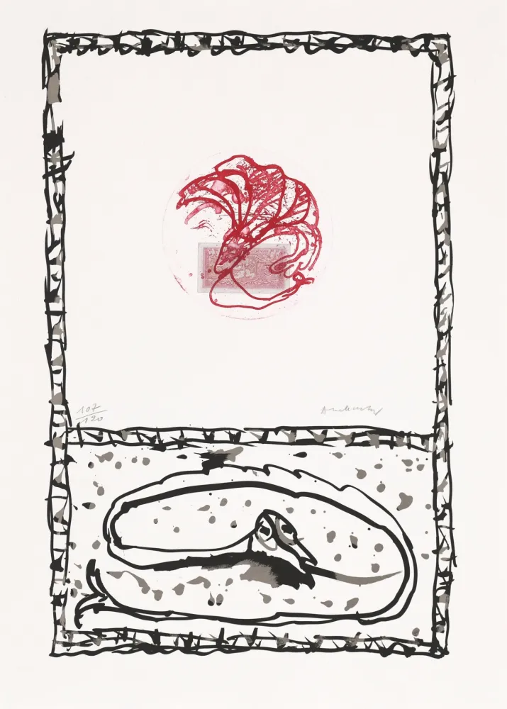 エッチング Alechinsky - Serpent 05