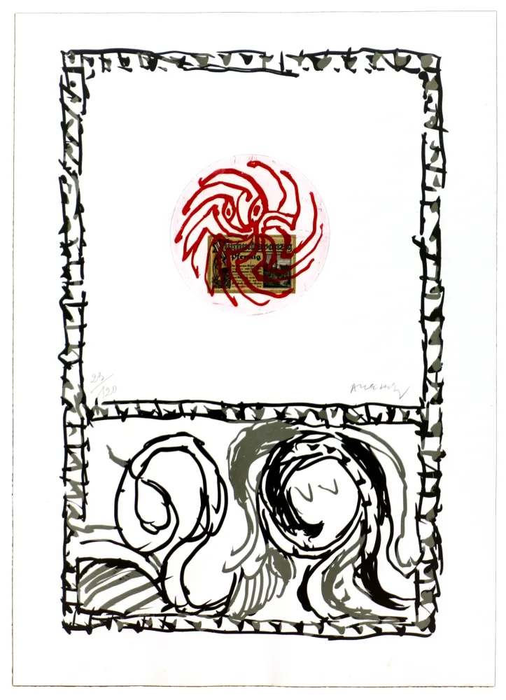 エッチング Alechinsky - Serpent II