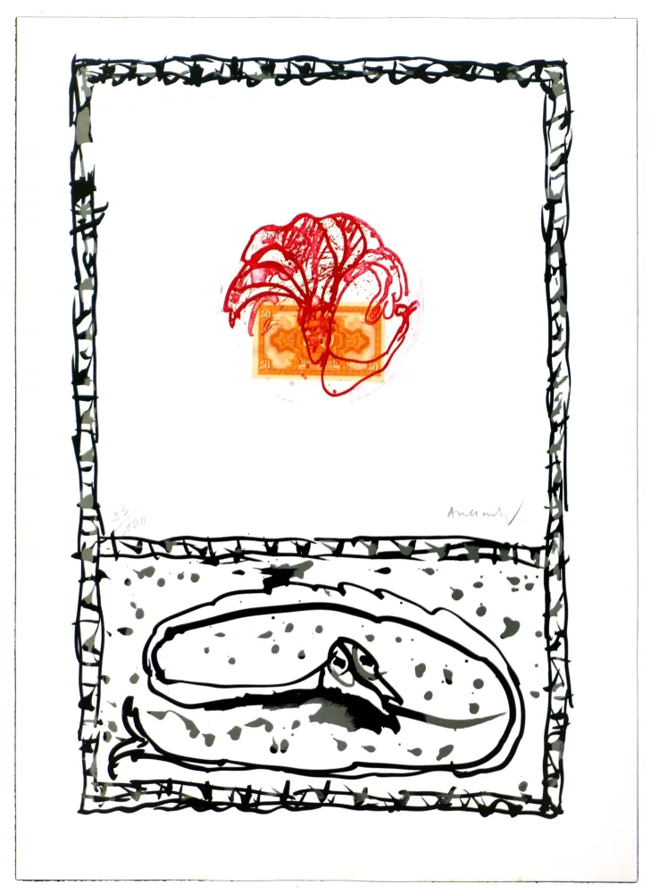 エッチング Alechinsky - Serpent III