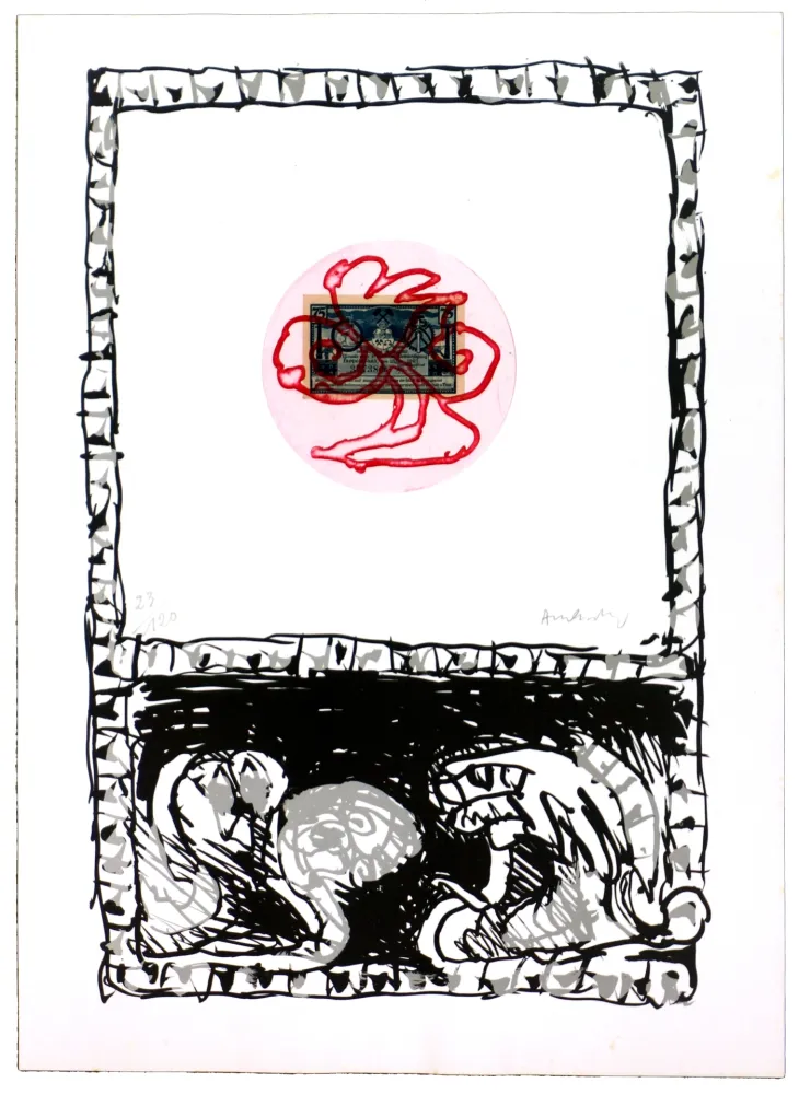 エッチング Alechinsky - Serpent V