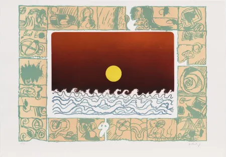 エッチング Alechinsky - Soleil cou coupé C