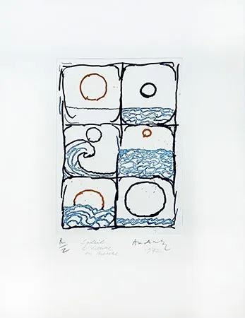 彫版 Alechinsky - Soleil d'heure en heure