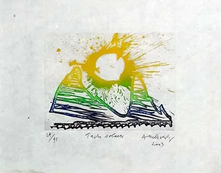 彫版 Alechinsky - Tache solaire