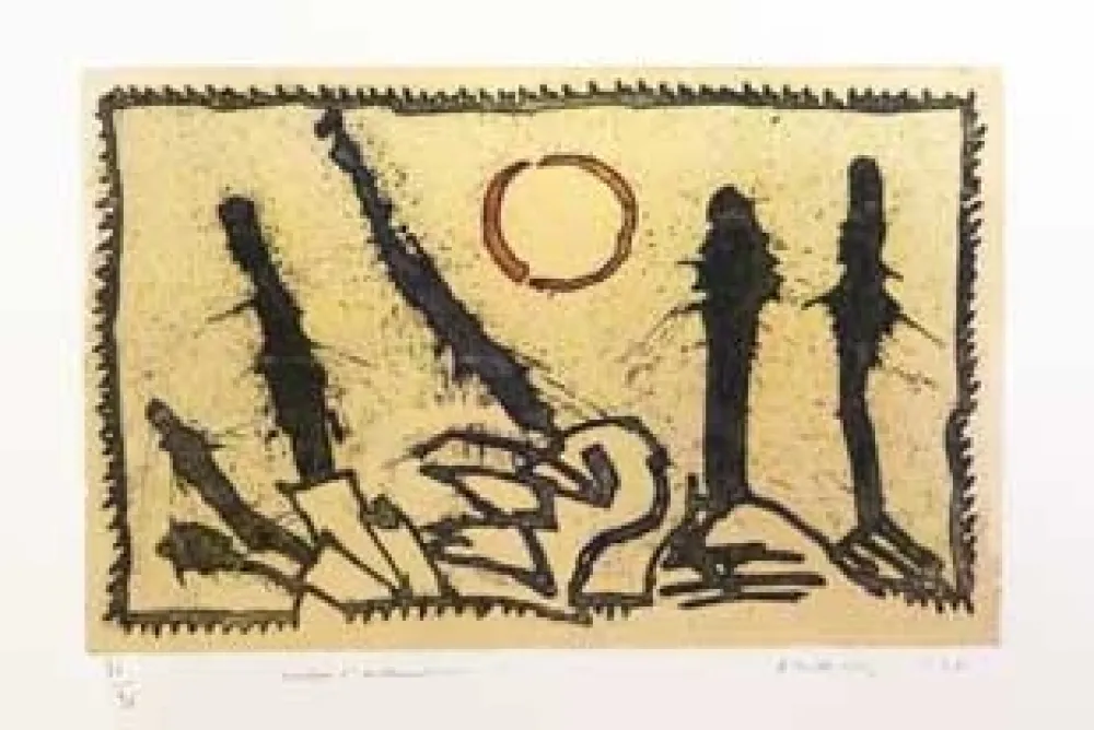 彫版 Alechinsky - Taches d'exclamation