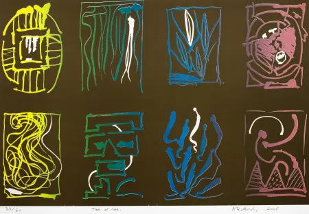 リトグラフ Alechinsky - Tap et car