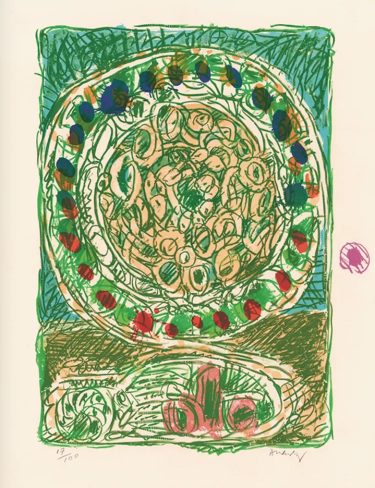 リトグラフ Alechinsky - Tarte al'jotte