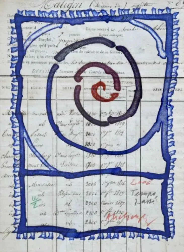 彫版 Alechinsky - Temps passé