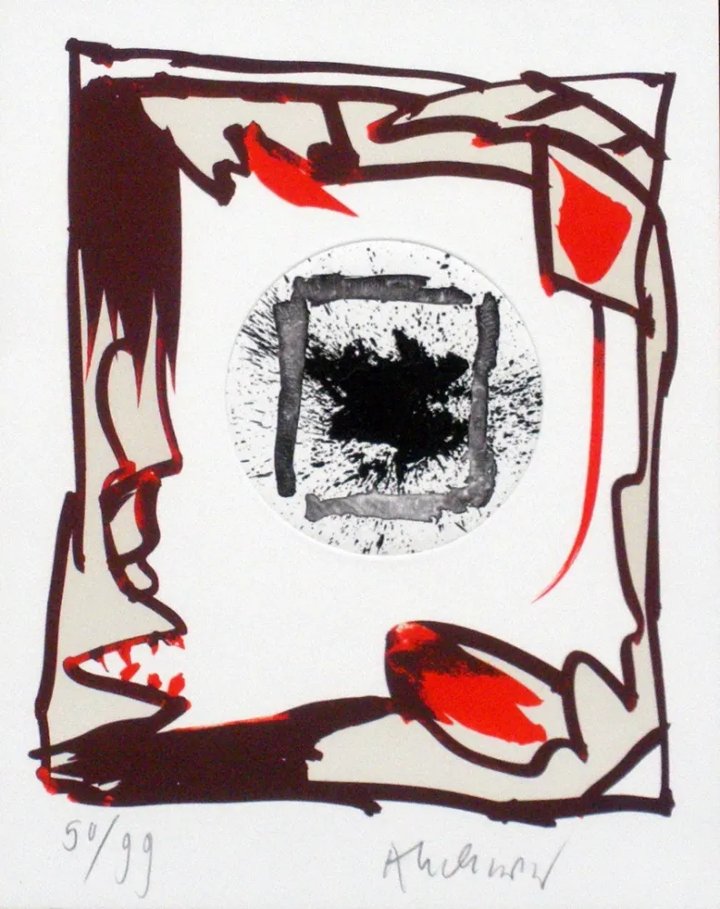 リトグラフ Alechinsky - Tiens 