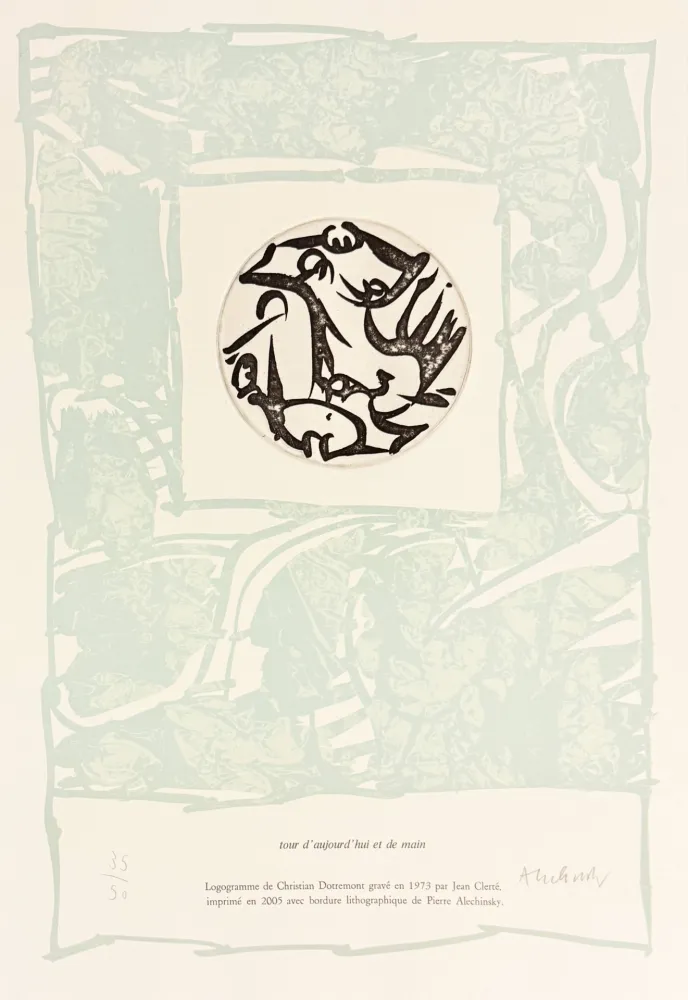 エッチング Alechinsky - Tour d'aujourd'hui