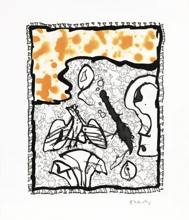 リノリウム彫版 Alechinsky - Traité des excitants modernes 03