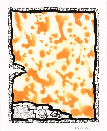 リノリウム彫版 Alechinsky - Traité des excitants modernes 06