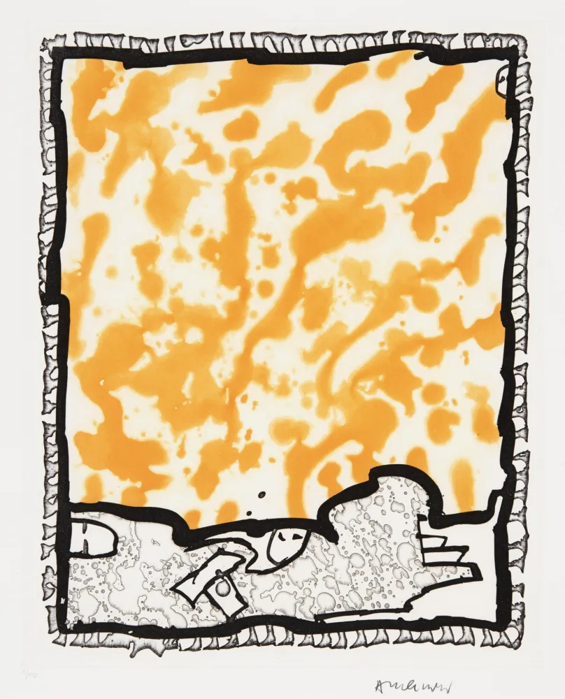 リノリウム彫版 Alechinsky - Traité des excitants modernes 06