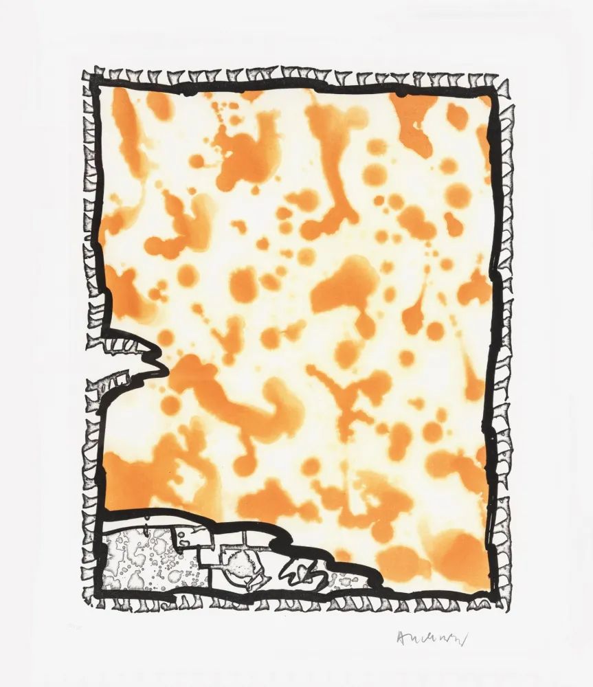 リノリウム彫版 Alechinsky - Traité des excitants modernes 07