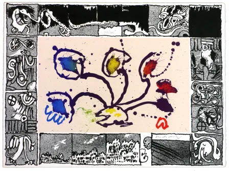 リトグラフ Alechinsky - Tribord