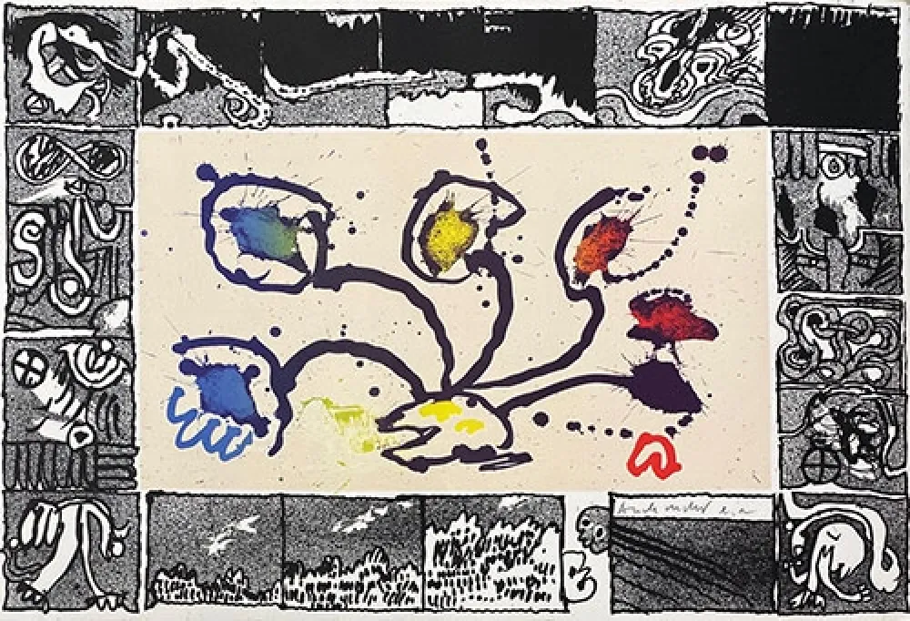 リトグラフ Alechinsky - Tribord