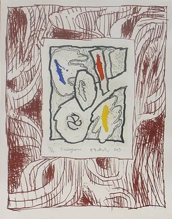 木版 Alechinsky - Trilogisme