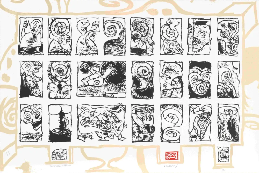 シルクスクリーン Alechinsky - Ubu Roi