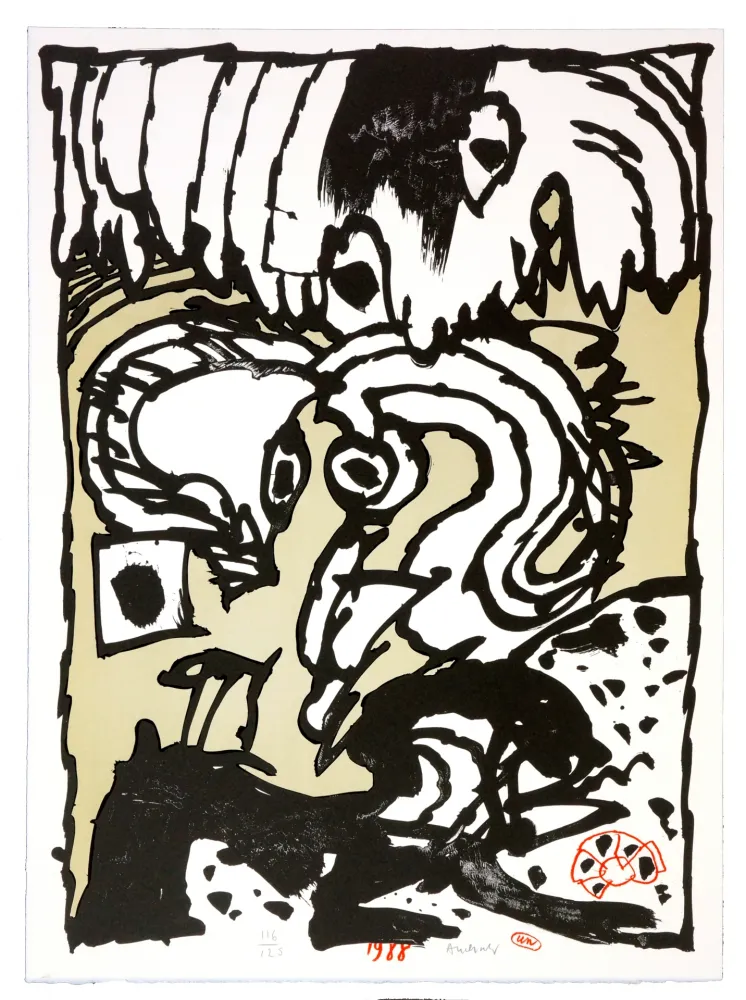 リトグラフ Alechinsky - Un