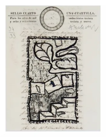 エッチング Alechinsky - Una Cuartilla