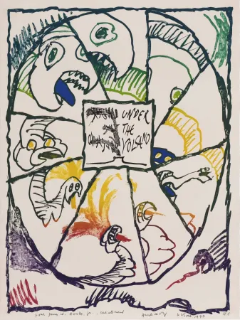 リトグラフ Alechinsky - Under the Volcano