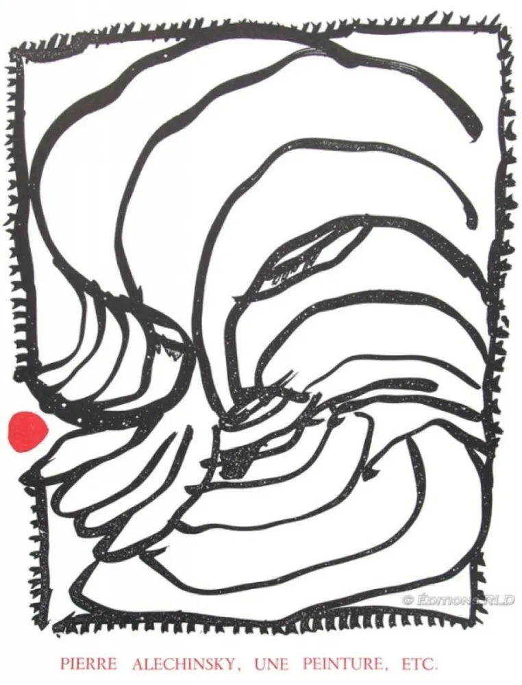 技術的なありません Alechinsky - Une peinture etc...