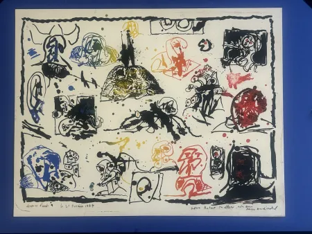 リトグラフ Alechinsky - Une pierre , deux passages 1967