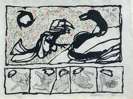 彫版 Alechinsky - Untitled