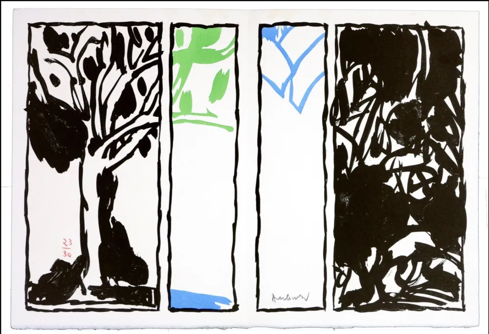 リトグラフ Alechinsky - Vaccillations