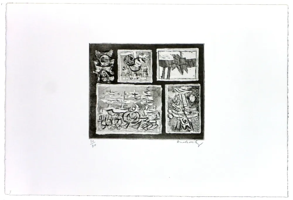 エッチング Alechinsky - Végétal