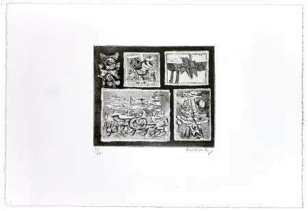 エッチング Alechinsky - Végétal