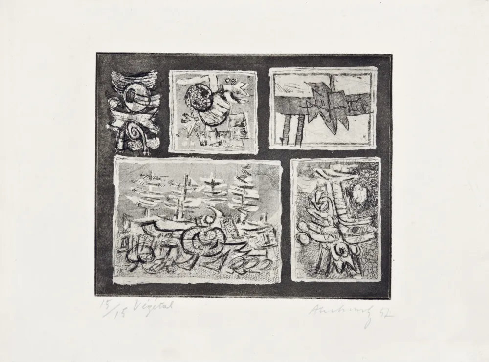 エッチング Alechinsky - Végétal