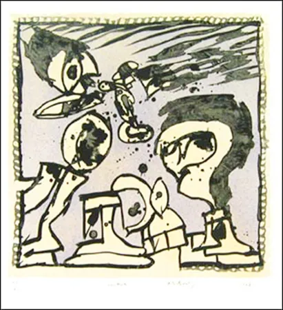 リトグラフ Alechinsky - Vendredi 